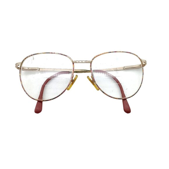 Vintage L'Amy Eyeglasses Frames Designer Red Wire Rim Venice 140 X969 - Picture 1 of 6